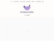Tablet Screenshot of diybeautyideas.com